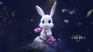 可爱小白兔