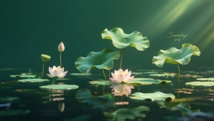清新荷花池
