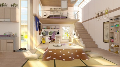 温馨的午后别墅房间