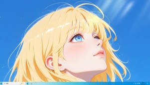 金发美女