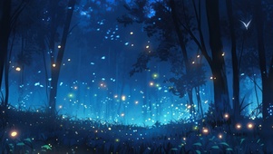 萤火虫的森林之夜