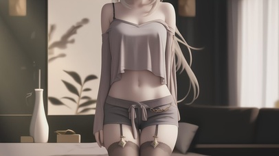 唯美小清新少女