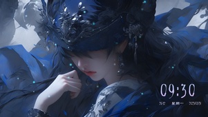 4K 唯美蒙眼少女