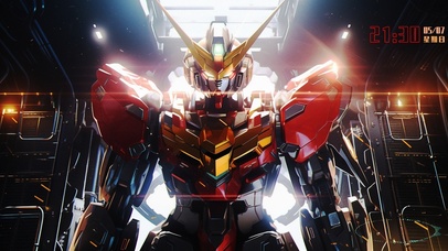 4K高清 战斗中的高达