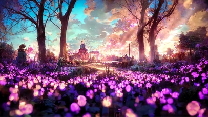 唯美治愈梦幻场景