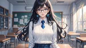 学院风制服JK女孩