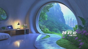 护眼绿景