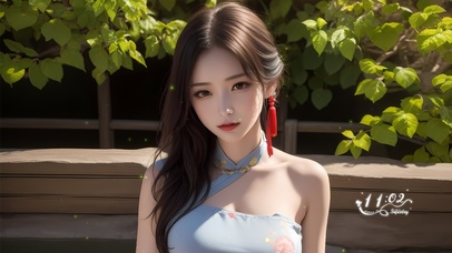 唯美花园少女