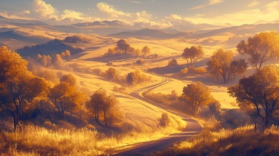 秋天秋季枫林公路