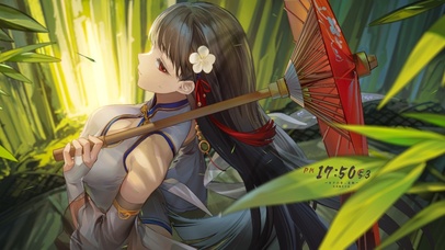 新春国风旗袍少女