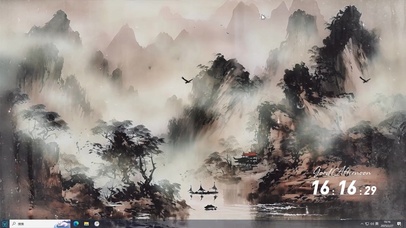 古风山水水墨壁纸-桌面主题