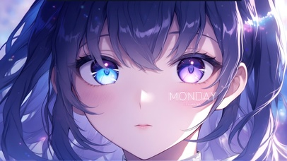 二次元少女眼眸