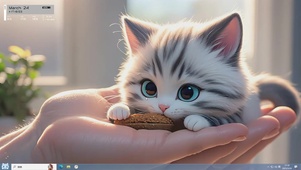 手心的猫咪