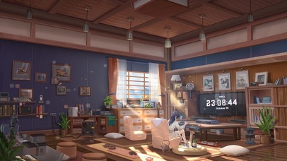 4k 治愈午后阳光房间少女