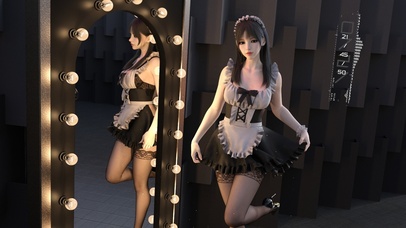 4k镜中黑丝女仆