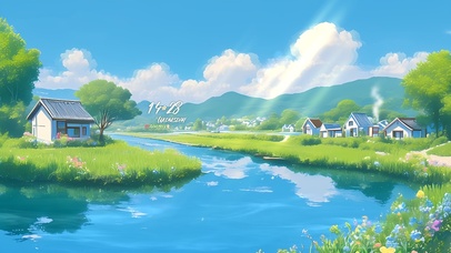 清新绿色乡村生活