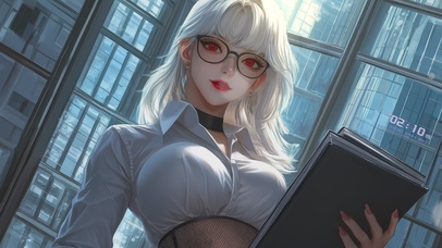 高傲白毛年上御姐