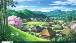 樱花山谷乡村主题