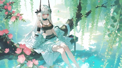 林中水池少女-岩泥