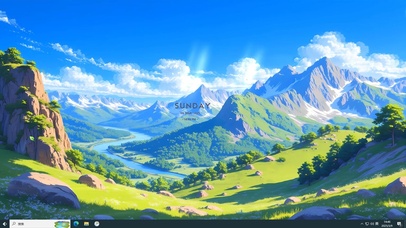 4K山谷牧场草地