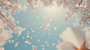 晴天落花