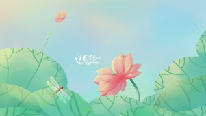 夏日荷花