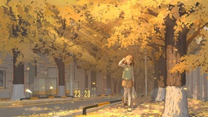 银杏街道少女