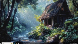 森林草屋-桌面主题