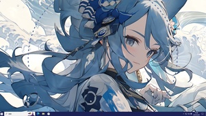 蓝色少女