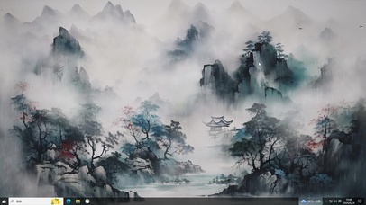 古风山水画-桌面主题