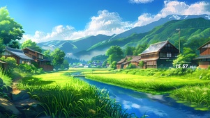 绿色田野村庄