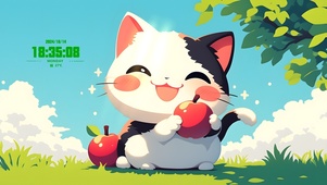 摘苹果的猫猫