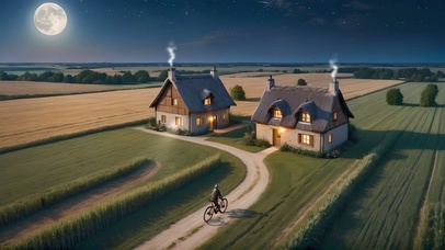 明月照亮回家的路