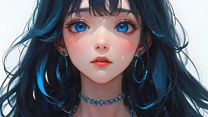 祈祷的女孩 简约4K壁纸