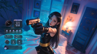 皮裙美女与武器