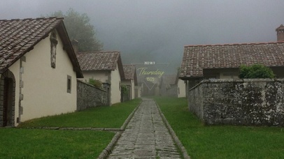 4K唯美治愈雨天乡村