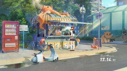 4K日式章鱼烧小店（人物版）