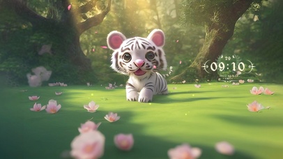 呆萌可爱小老虎