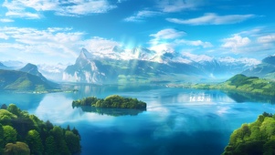 湖水荡漾