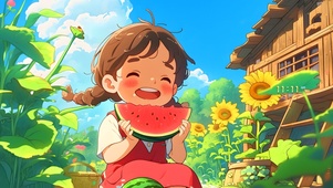 向日葵西瓜少女