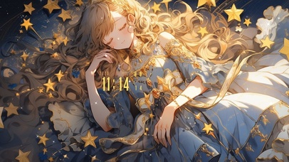 睡在星星上的少女