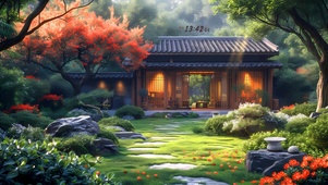 复古中式庭院