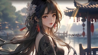 温婉国风气质美女	