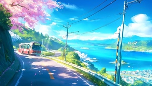 海边山路公交