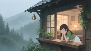 窗外的雨