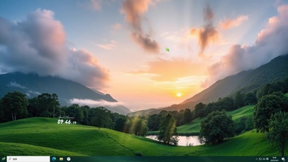 春山日出美景主题