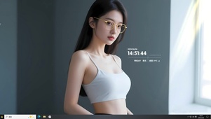  清纯甜美吊带美女