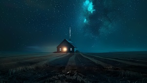 星光下的小屋