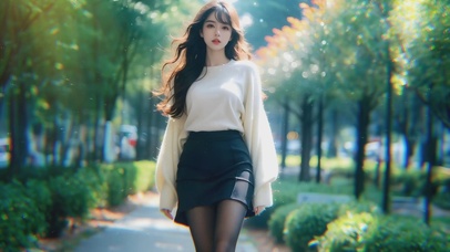 短裙气质美女