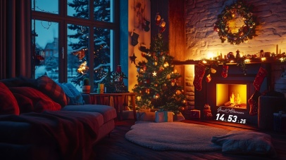 温暖的圣诞小屋